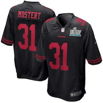 Raheem Mostert San Francisco 49Ers Super Bowl Liv Alternate Game Black 3D Jersey