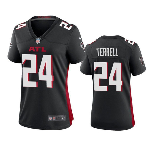 Atlanta Falcons A.J. Terrell Black 2021 Nfl Draft Game 3D Jersey