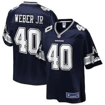Mike Weber Jr. Dallas Cowboys Nfl Pro Line Team Player Navy 3D Jersey