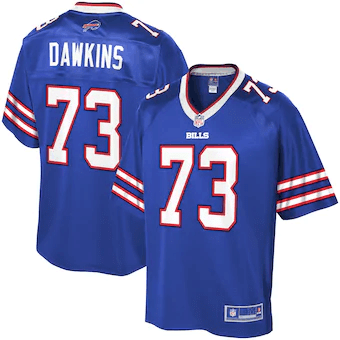 Dion Dawkins Buffalo Bills Nfl Pro Line Player Royal 3D Jersey