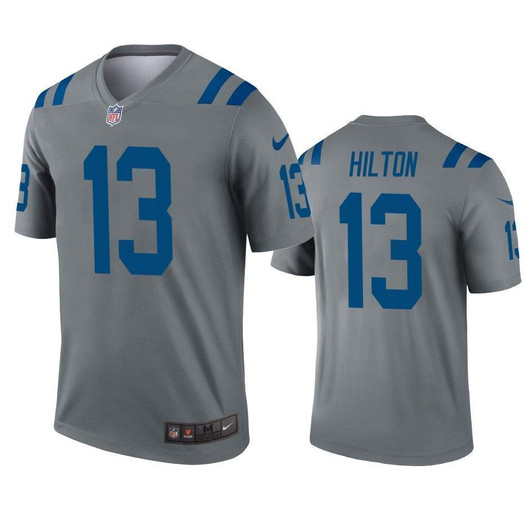 Indianapolis Colts T.Y. Hilton Gray Inverted Legend 3D Jersey