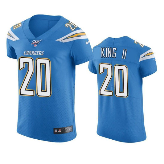 Los Angeles Chargers Desmond King Powder Blue 100Th Season Vapor Elite 3D Jersey