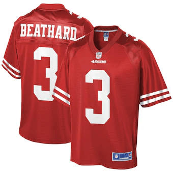 C.J. Beathard San Francisco 49Ers Nfl Pro Line Team Player Scarlet 3D Jersey