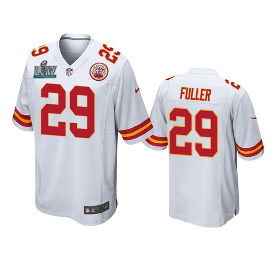 Kansas City Chiefs Kendall Fuller White Super Bowl Liv Game 3D Jersey