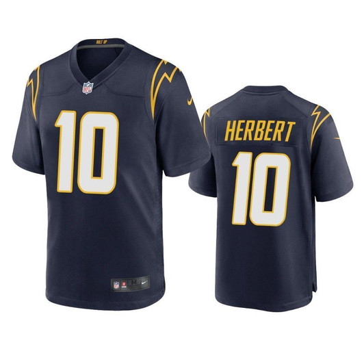 Los Angeles Chargers Justin Herbert Navy 2021 Nfl Draft Alternate Game 3D Jersey