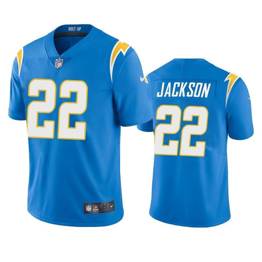 Los Angeles Chargers Justin Jackson Powder Blue 2021 Vapor Limited Mens 3D Jersey