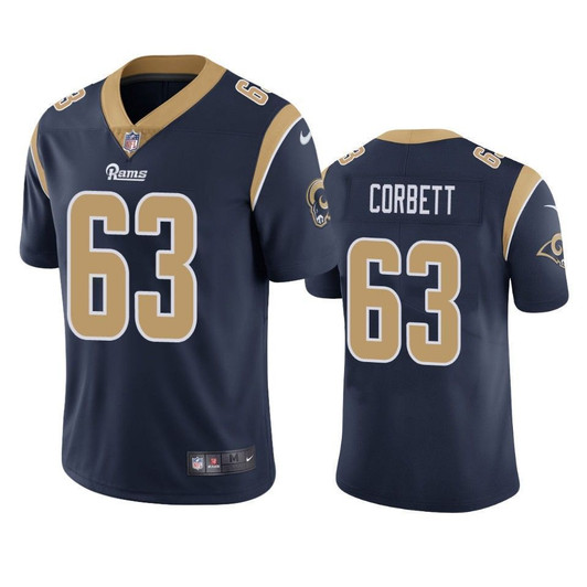 Austin Corbett Los Angeles Rams Navy Vapor Limited 3D Jersey