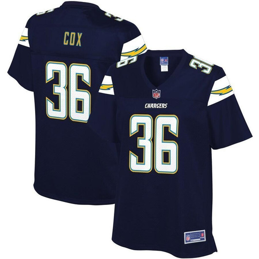Jeremy Cox Los Angeles Chargers Nfl Pro Line Woteam Player Navy 3D Jersey
