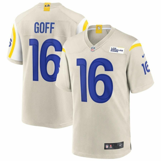 Los Angeles Rams Jared Goff Bone Game 3D Jersey