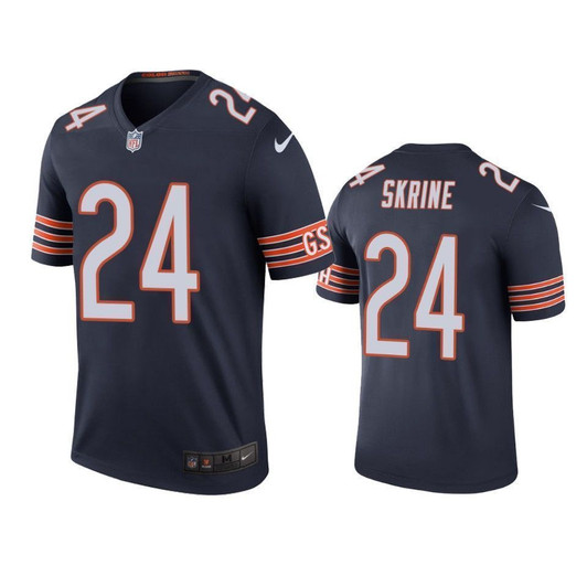 Chicago Bears 24 Buster Skrine Navy Color Rush Legend Mens 3D Jersey