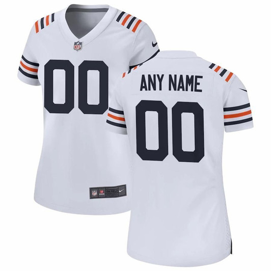 Chicago Bears Wo2021 Alternate Classic Custom Game White 3D Jersey