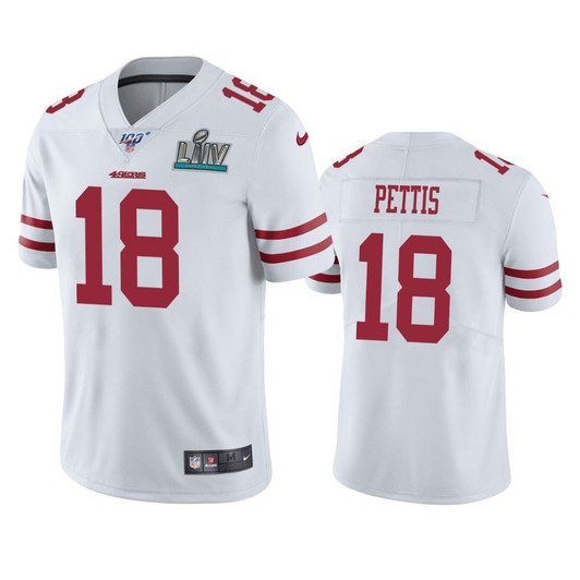 San Francisco 49Ers Dante Pettis White Super Bowl Liv Vapor Limited 3D Jersey
