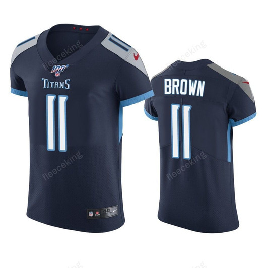 Tennessee Titans A.J. Brown Navy 100Th Season Vapor Elite 3D Jersey