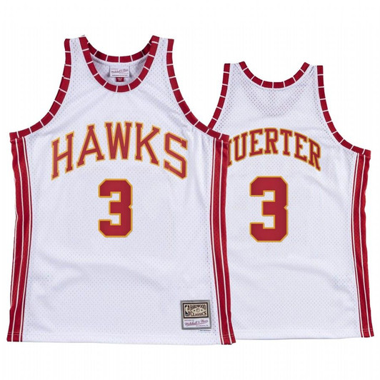 Kevin Huerter #3 Atlanta Hawks Hardwood Classics Jersey White