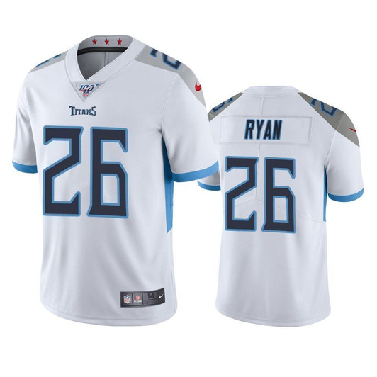 Tennessee Titans Logan Ryan White 100Th Season Vapor Limited 3D Jersey