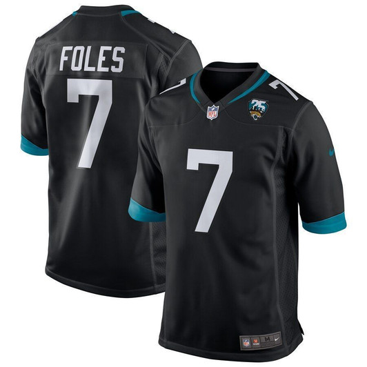 Nick Foles Jacksonville Jaguars 25Th Season Game Black 3D Jersey