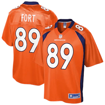 Austin Fort Denver Broncos Nfl Pro Line Team Player Orange 3D Jersey