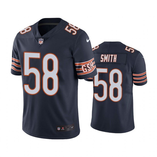 Chicago Bears Roquan Smith Navy Color Rush Limited 3D Jersey