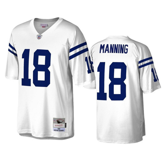 Indianapolis Colts Peyton Manning White Legacy Replica 3D Jersey