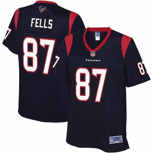 Darren Fells Houston Texans Nfl Pro Line Woprimary Player Navy 3D Jersey