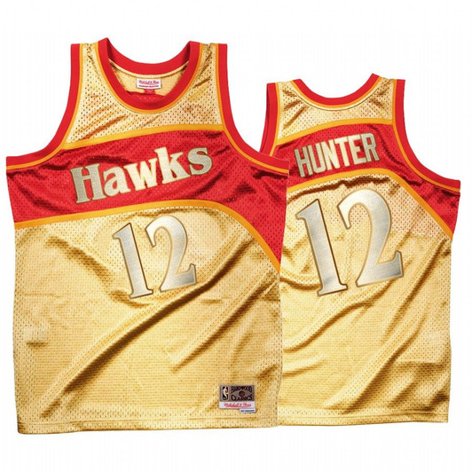 De'Andre Hunter #12 Atlanta Hawks Gold Classic Once More Jersey
