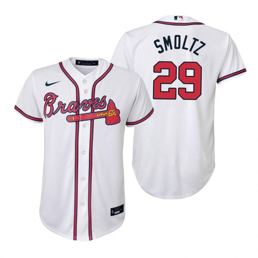 Atlanta Braves #29 John Smoltz 2020 Home White Jersey Gift For Braves Fans
