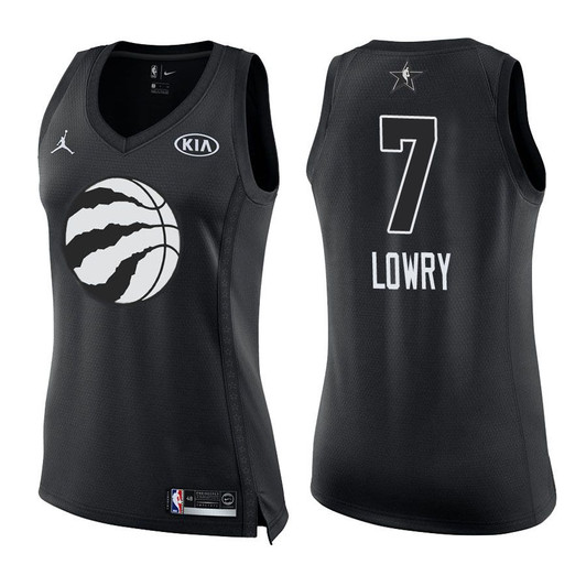 2018 All-Star Raptors Women Kyle Lowry #7 Black Jersey