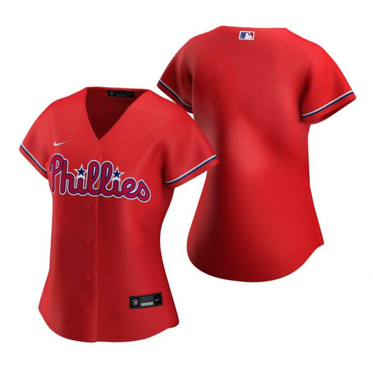Womens Philadelphia Phillies 2020 Red Jersey Gift For Phillies Fans