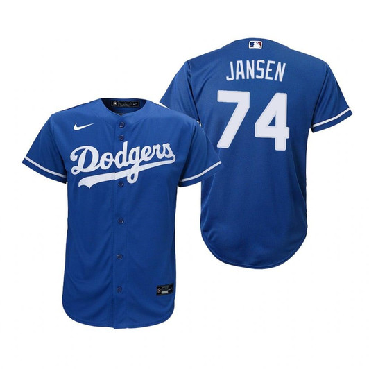 Los Angeles Dodgers #74 Kenley Jansen 2020 Alternate Royal Jersey Gift For Dodgers Fans