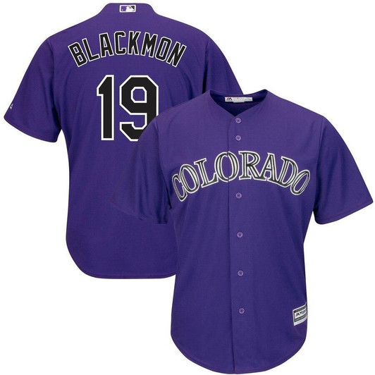 Charlie Blackmon Colorado Rockies Majestic Alternate Official Cool Base Replica Player Purple 3D Jersey