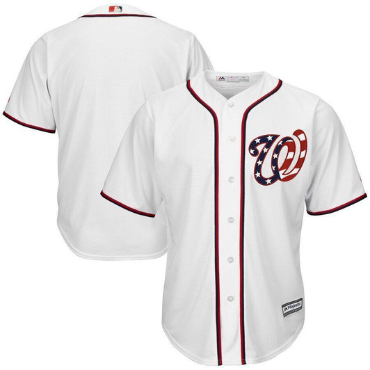 Washington Nationals Majestic Cool Base Team Jersey White 2019
