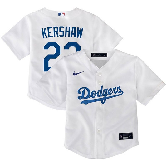 Los Angeles Dodgers Clayton Kershaw #22 2020 Mlb White Jersey