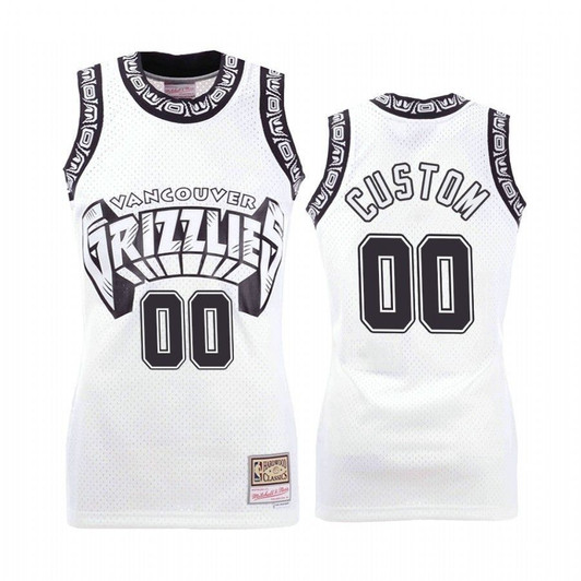 Memphis Grizzlies Custom #00 White Concord Collection Jersey