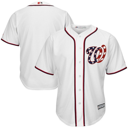 Washington Nationals Majestic Cool Base Team Jersey White 2019