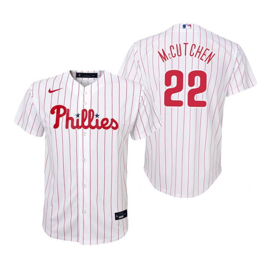 Philadelphia Phillies #22 Aaron Mccutchen 2020 Home White Jersey Gift For Phillies Fans