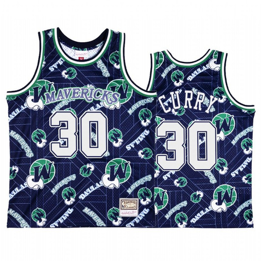 Seth Curry #30 Dallas Mavericks Blue Tear Up Pack Jersey