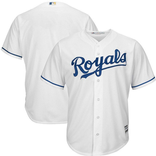 Kansas City Royals Majestic Official Cool Base Jersey White 2019