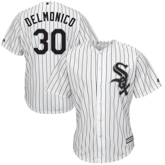 Nicky Delmonico Chicago White Sox Majestic Home Cool Base Player Jersey White 2019