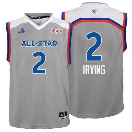 2017 All-Star Youth Cavaliers Kyrie Irving #2 Eastern Conference Gray Jersey