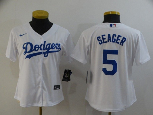 Los Angeles Dodgers Corey Seager #5 2020 Mlb White Jersey