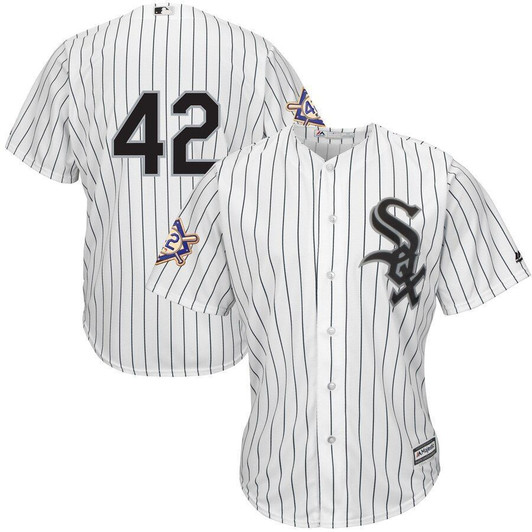 Chicago White Sox Majestic 2019 Jackie Robinson Day Official Cool Base Jersey White 2019