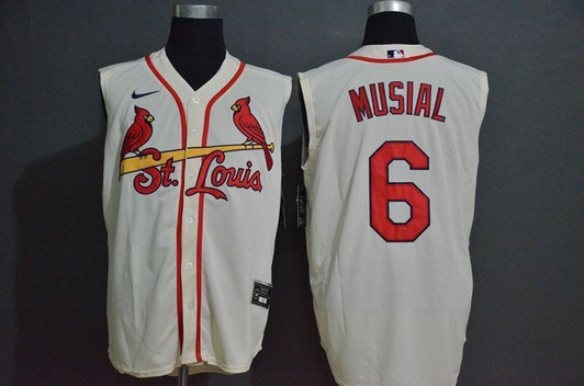 St. Louis Cardinals Stan Musial 6 2020 Mlb White Jersey