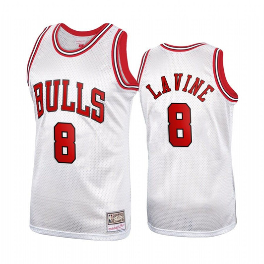 Zach Lavine #8 Chicago Bulls Platinum Hardwood Classics Jersey