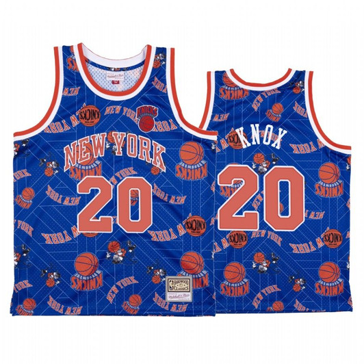 Kevin Knox #20 New York Knicks Blue Tear Up Pack Jersey