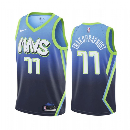 Luka Doncic Enakopravnost Mavericks 2020 City Jersey
