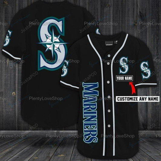 Personalized Seattle Mariners Custom Name Baseball Tee Jersey Shirt