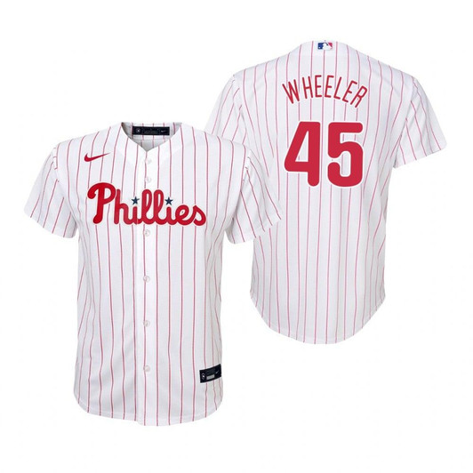 Philadelphia Phillies #45 Zack Wheeler 2020 Home White Jersey Gift For Phillies Fans