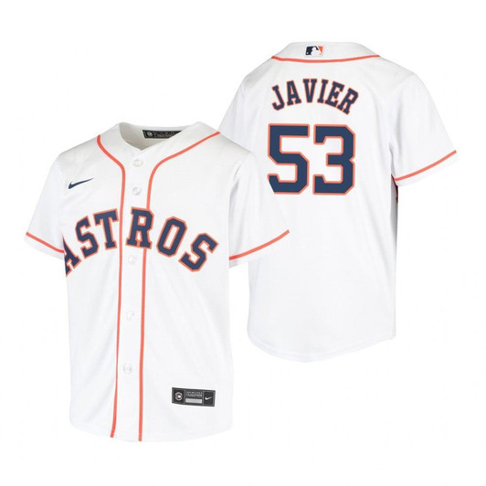 Houston Astros #53 Cristian Javier 2020 White Jersey Gift For Astros Fans
