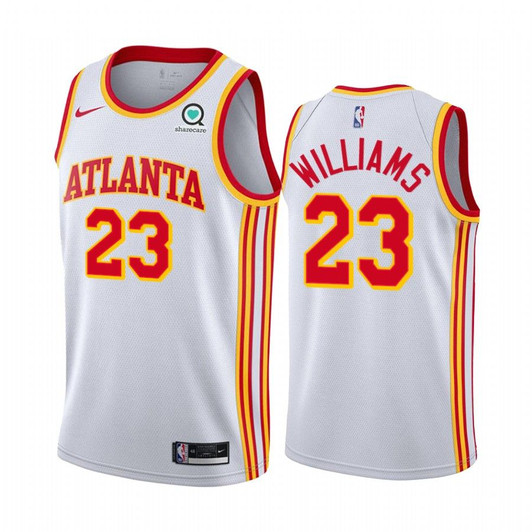 Lou Willians 23 Atlanta Hawks White Jersey
