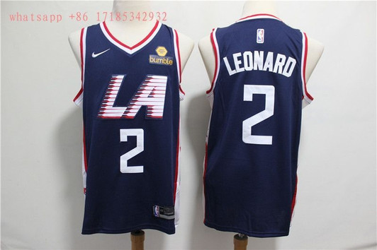 Los Angeles Clippers Kawhi Leonard #2 2020 Nba New Arrival Blue Jersey